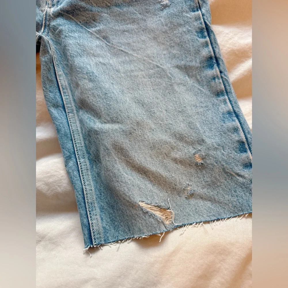 Light Blue Denim Shorts